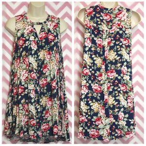 Umgee Floral Flowy Tunic Size S